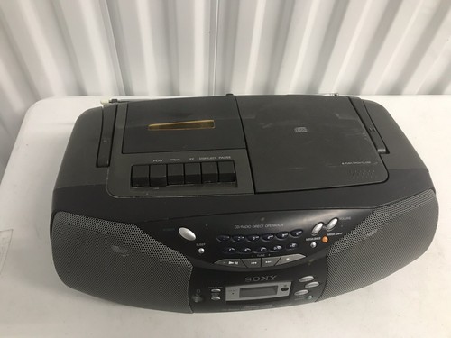 Sony CFD-S36 Boombox CD Radio Cassette-Corder with MEGA BASS Weatheradio