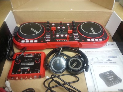 Dj Tech MYSCRATCHPACK Usb Dj Midi Controller W/ Headphones & External Sound