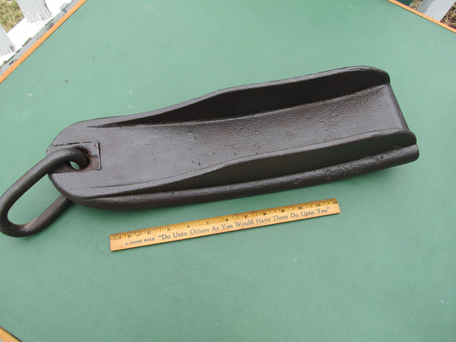 Large Antique Primitive Stagecoach Wagon Cast Iron Brake