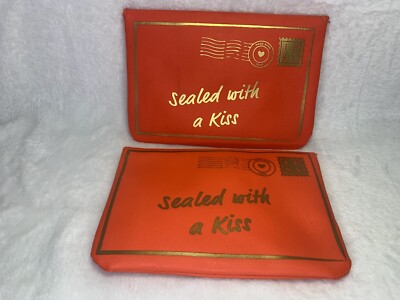 2 BRAND NEW ENVELOPE COSMETIC BAGS