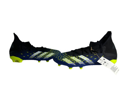 Adidas Predator Freak.3 Ground Cleat Soccer Shoes Black Blue Men Sz 11.5  FY0610