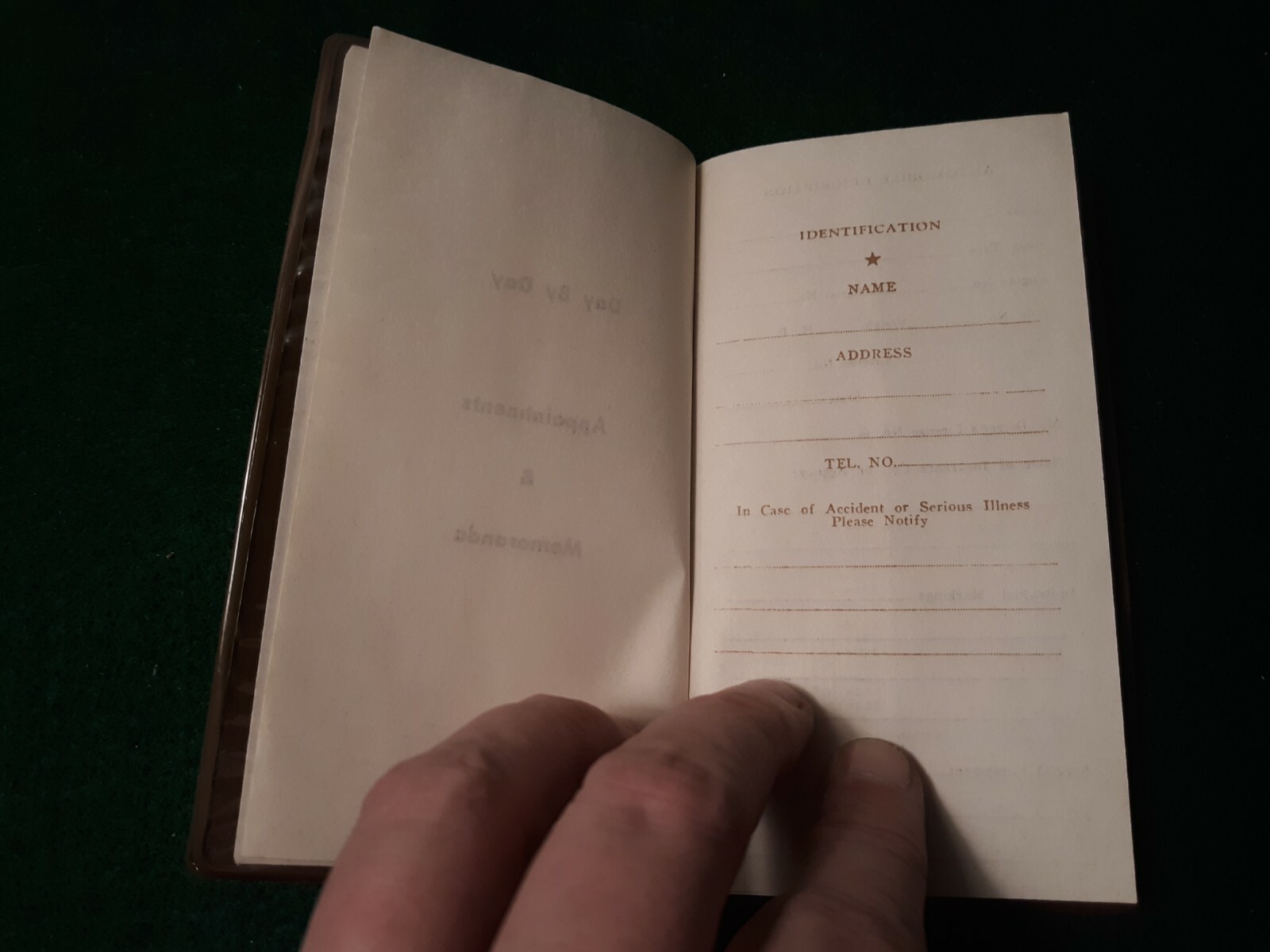 Vintage ED'S FOOD MART Advertising Pocket Diary NEAT