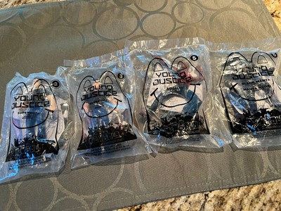 Young Justice McDonald Lot Of 4 #6,5 And Two #3 super Boy, Aqua lad Black Mantis