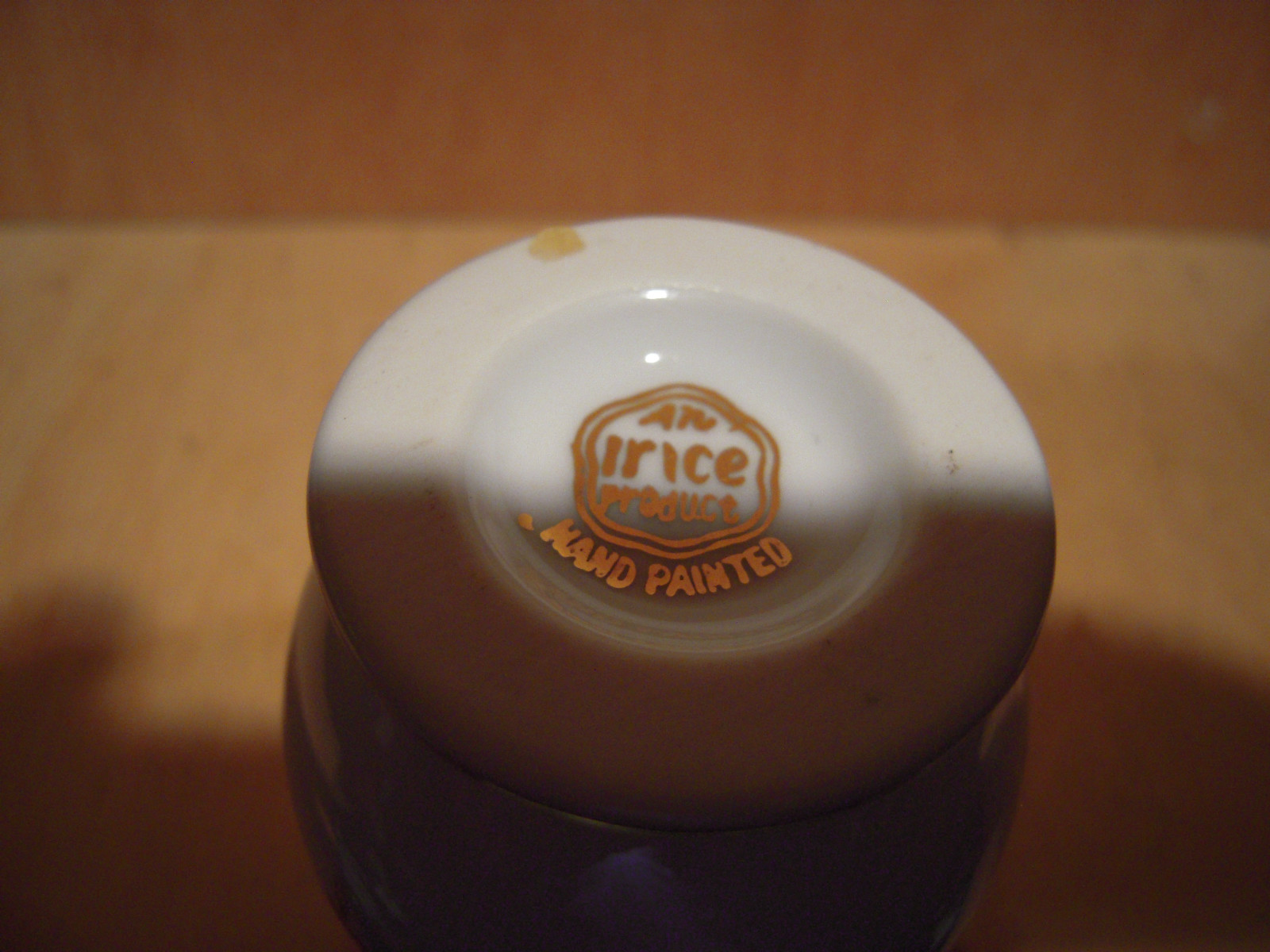 Vintage Round IRICE Spray Bottle Gold leaves