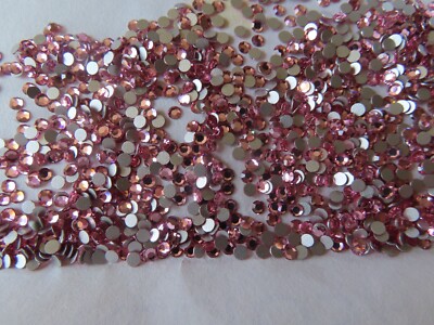 Full package 1440 Preciosa Flatbacks 10ss Light Rose/foiled.
