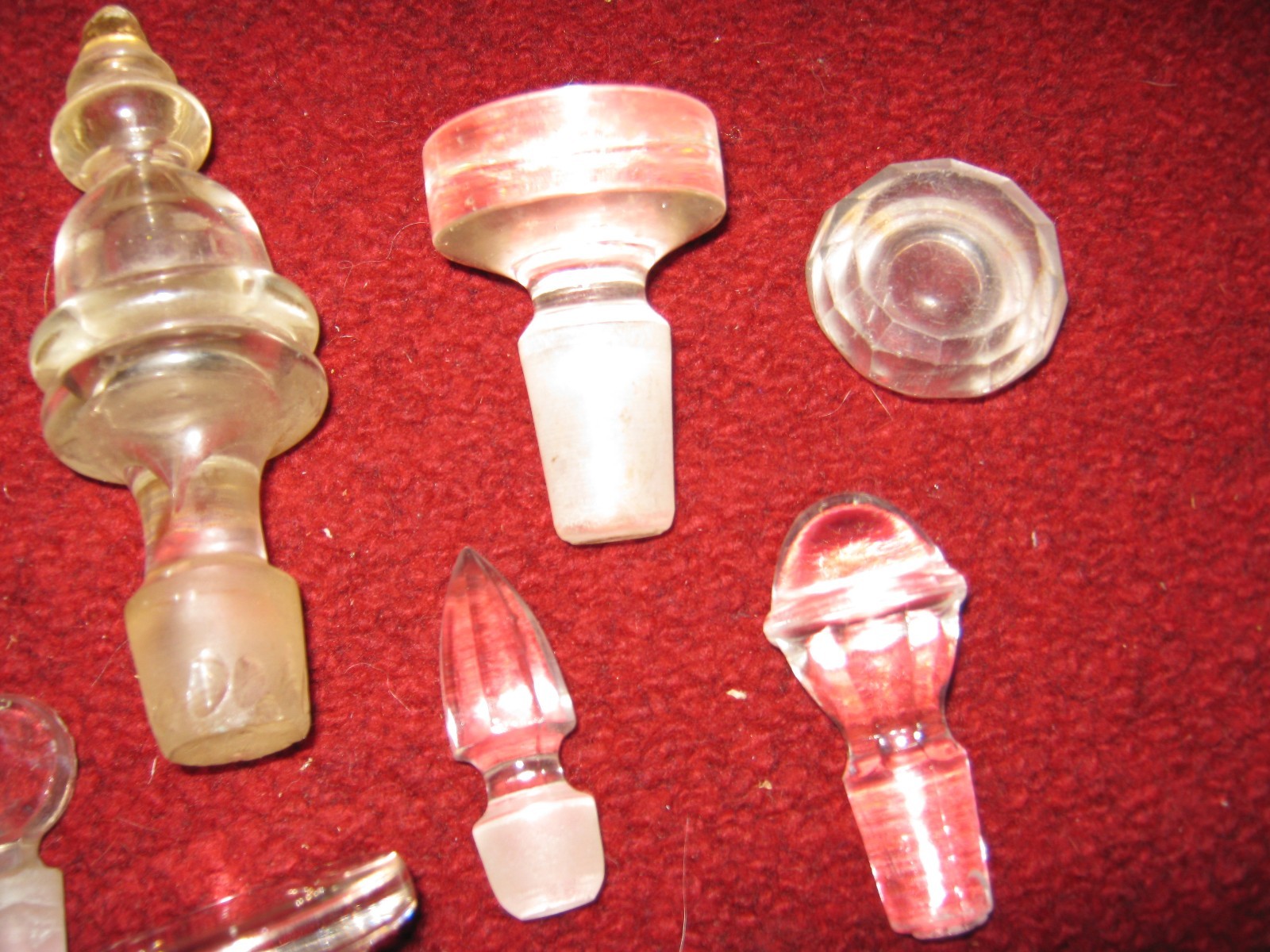 Vintage Glass Bottle Stopper Lot of 19