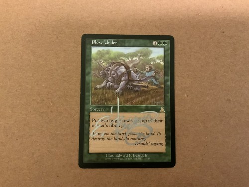 MTG Tundra ① MTG Magic Plow Under Signed Artist Proof x1 UDS Urza's