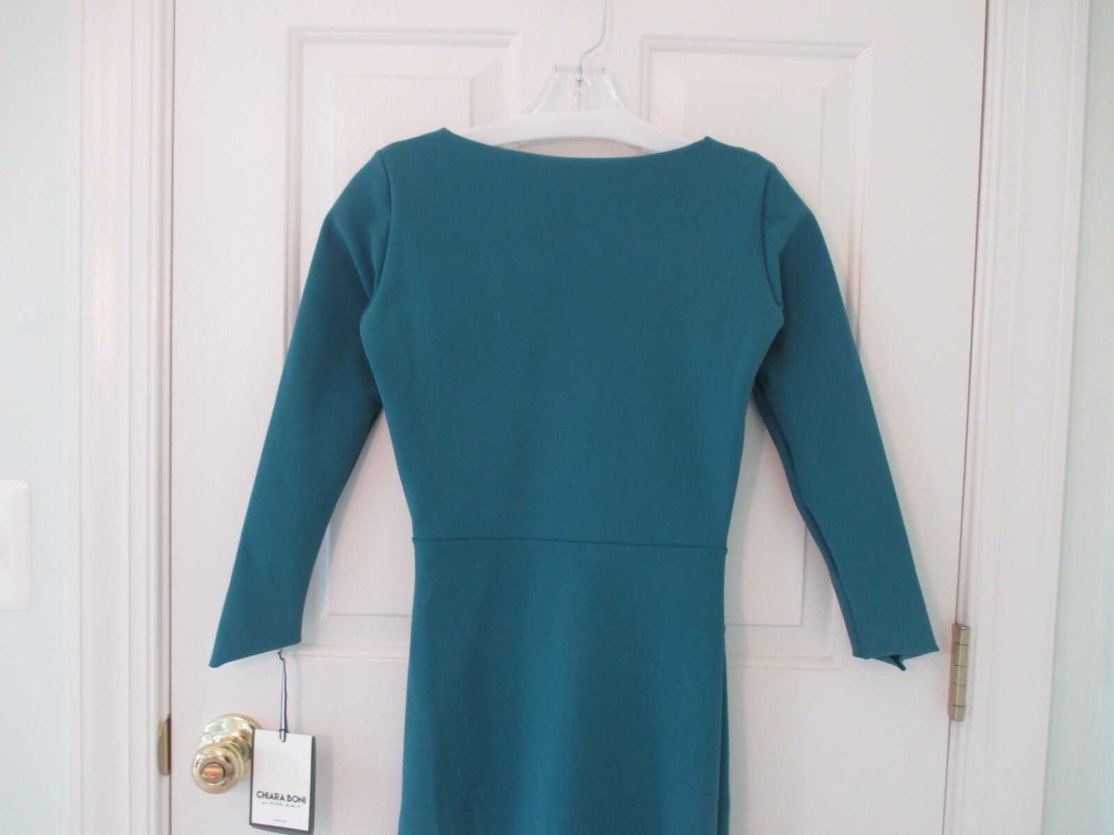 Pre-owned Chiara Boni La Petite Robe Luiza Dress Avio Blue $695