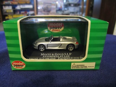 1:87 HO Model Power 2003 Porsche Carrera GT Promo Model Mintz & Gold Attorneys