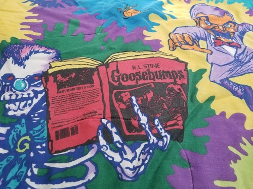 Vintage 1990s Goosebumps Comforter Blanket Bedding 87” X 61”