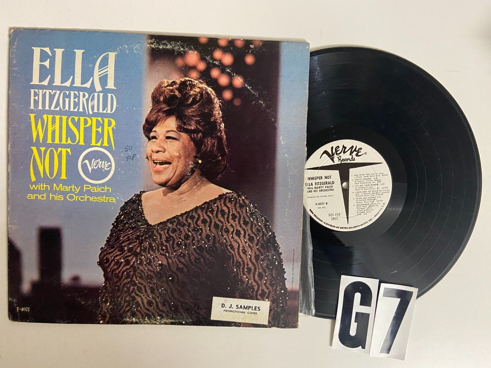 ELLA FITZGERALD　WHISPER NOT　12㌅レコード Ella Fitzgerald Whisper Not Record lp original vinyl Album