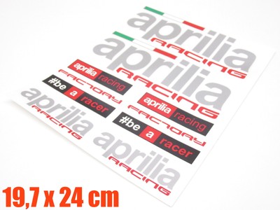 Aufkleber Satz Sticker Set RACING Aprilia SR 50 RS RSV 125 Roller #2a