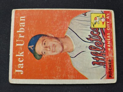 1958 Topps Baseball Card # 367 Jack Urban  - Kansas City Athletics RC (VG)