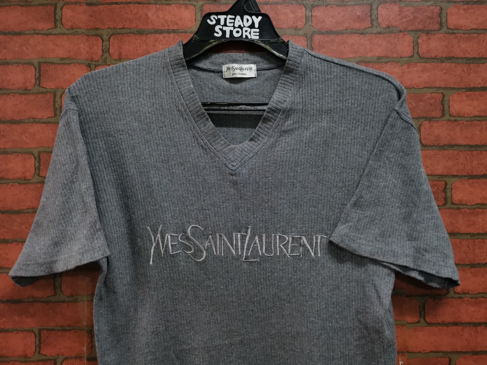 VINTAGE YSL YVES SAINT LAURENT POUR HOMME BIG LOGO SPELL VINTAGE YSL YVES SAINT LAURENT POUR HOMME BIG LOGO SPELL