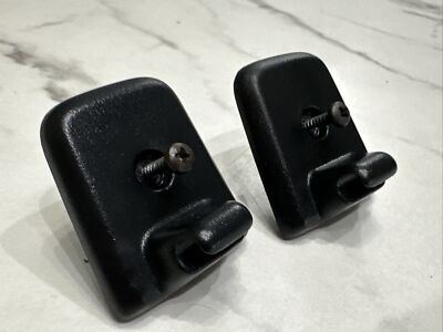 2004-2008 Ford F-150 F150 Sun Visor Clips PAIR Black 04 05 06 07 08 GENUINE #B1