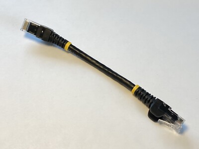 StarTech.com 6in Ethernet Patch Cable - Black | Cat6 10Gbps 100W PoE UTP