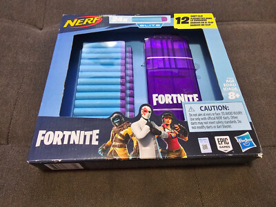 NIB NERF Fortnite 12 Elite Dart Clip Magazine With 24 Fortnite Elite Darts Refil