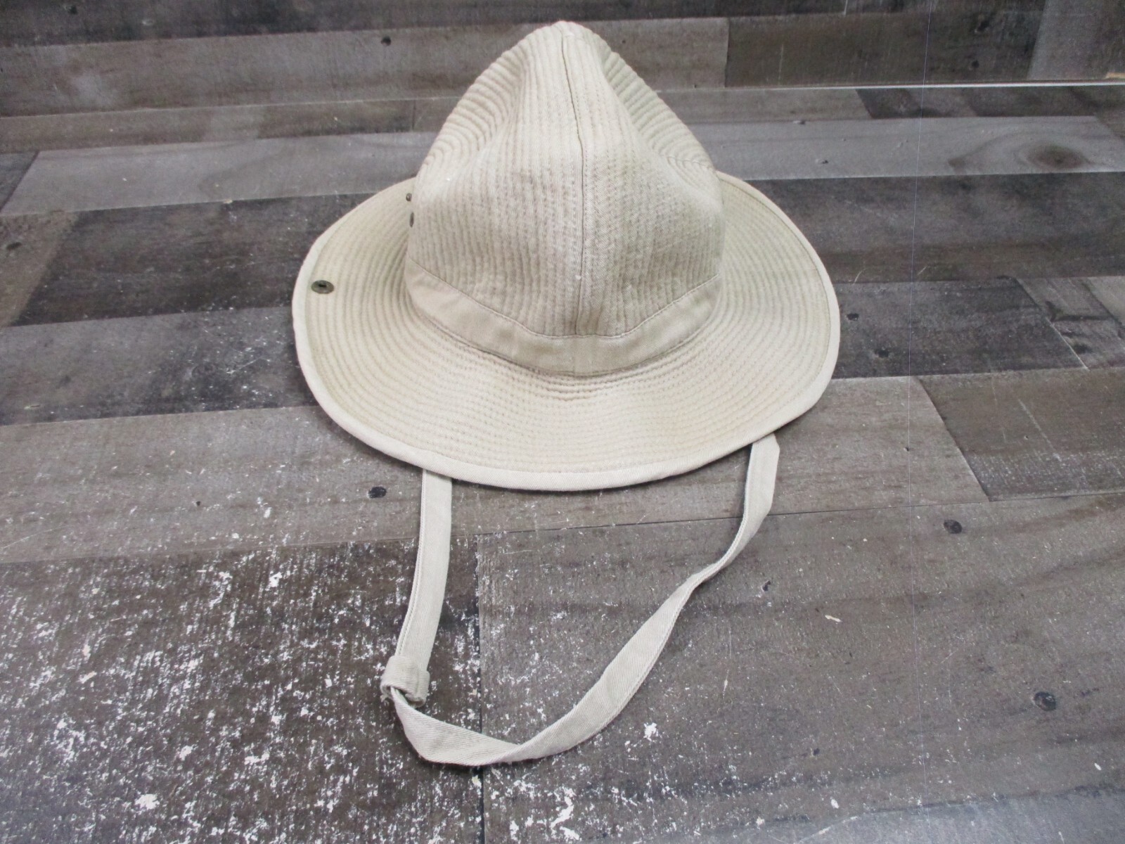 Vintage Banana Republic Safari Hat Men Large Beige