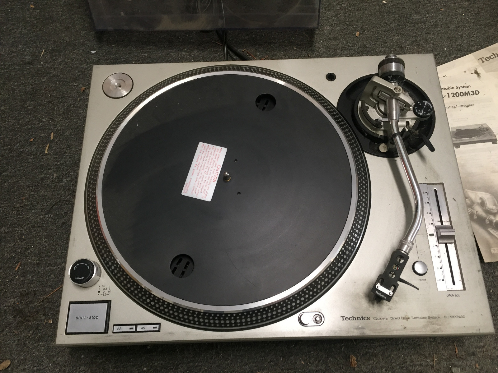 Technics SL-1200 MK3D Turntable With cartridge