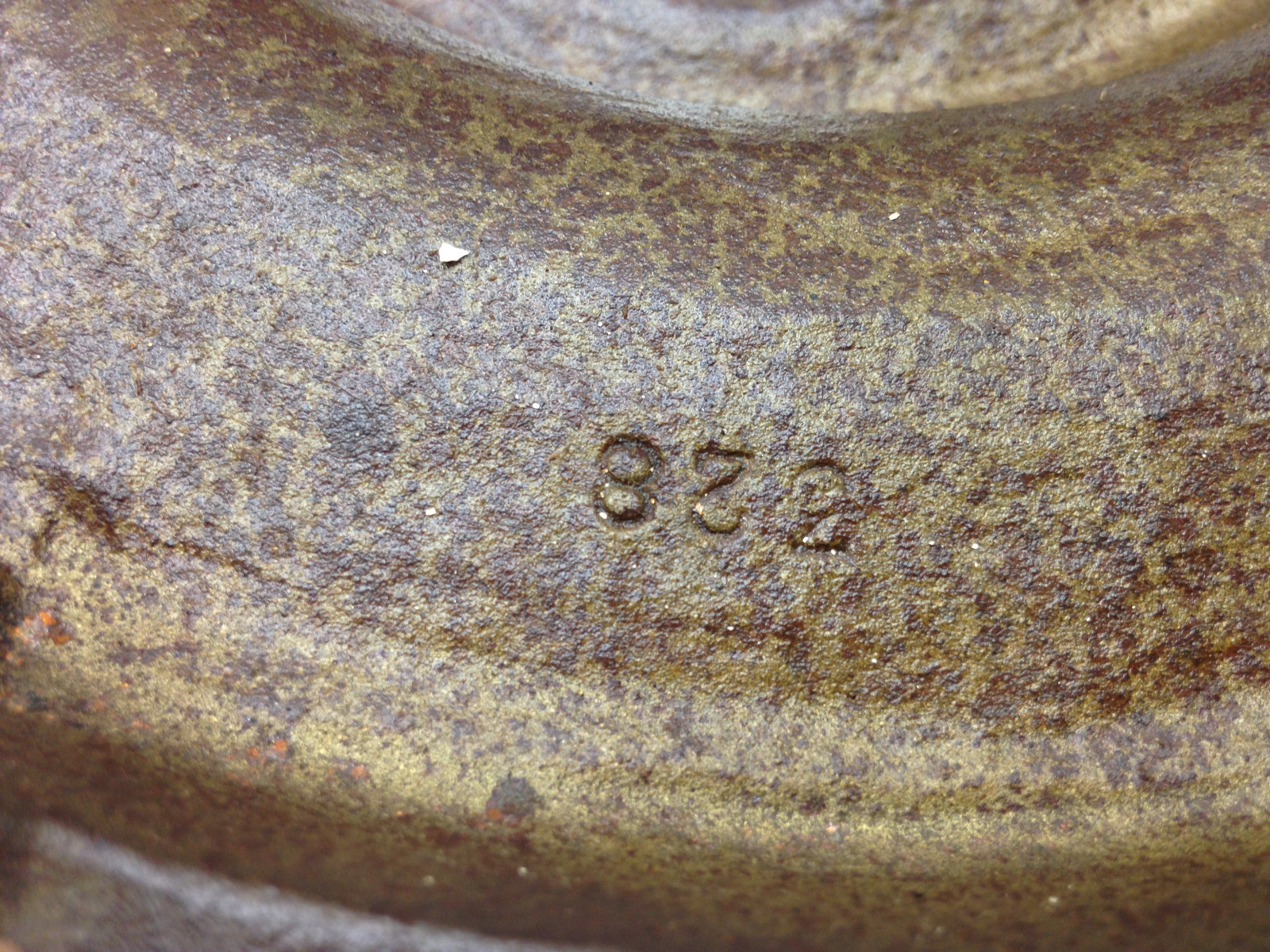 Antique Cast Iron Floor Lamp Base 6 Footed for Parts Repair Salvage