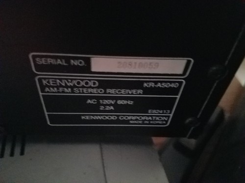 Kenwood KR-A5040 2-Channel Stereo Receiver 80W AM/FM with Phono Input *No Remote