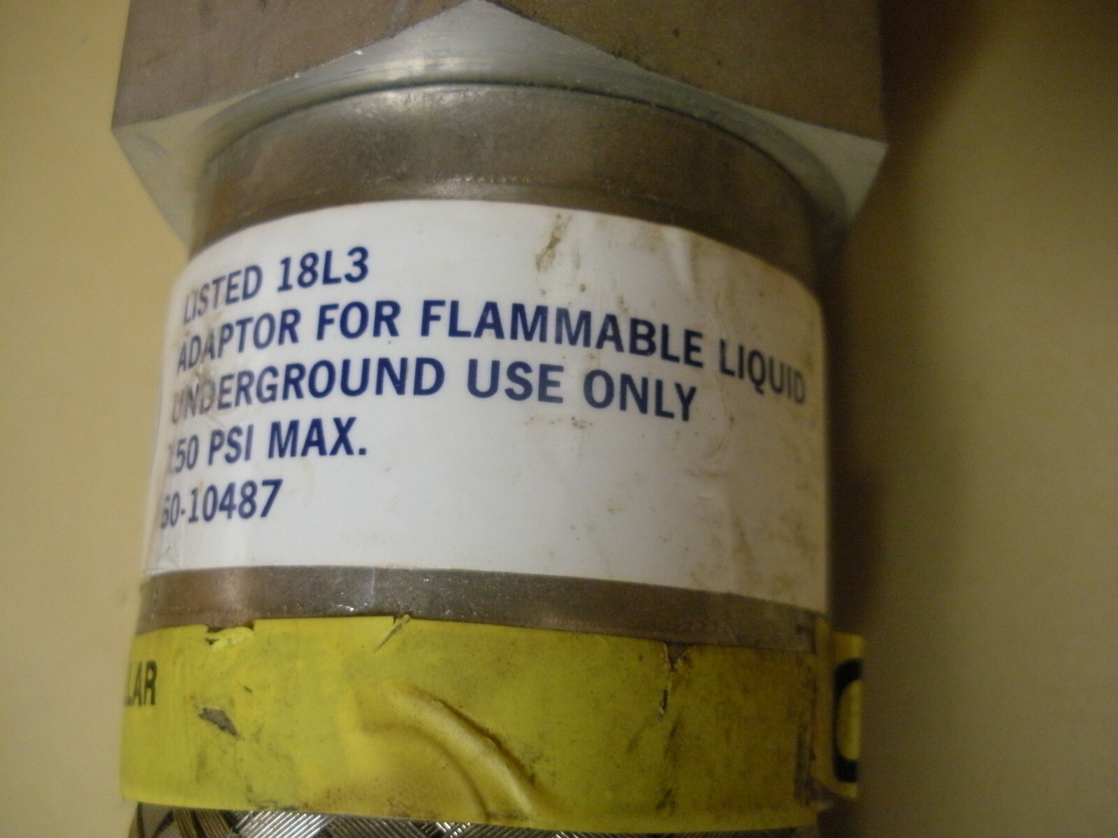 Teleflex Fluid Systems Adapter Flammable Liquid Underground Use 24