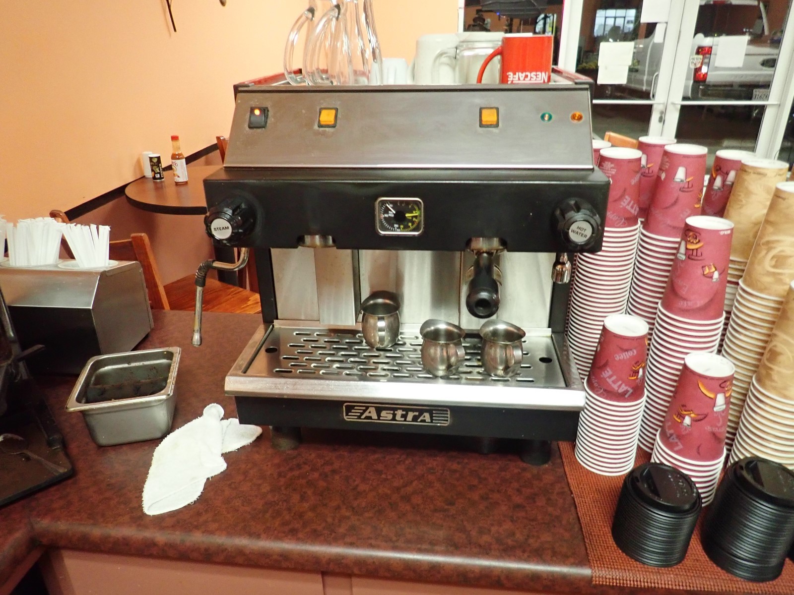Astra Espresso machine 4 Years old Working Great Used Astra Cappuccino Machine
