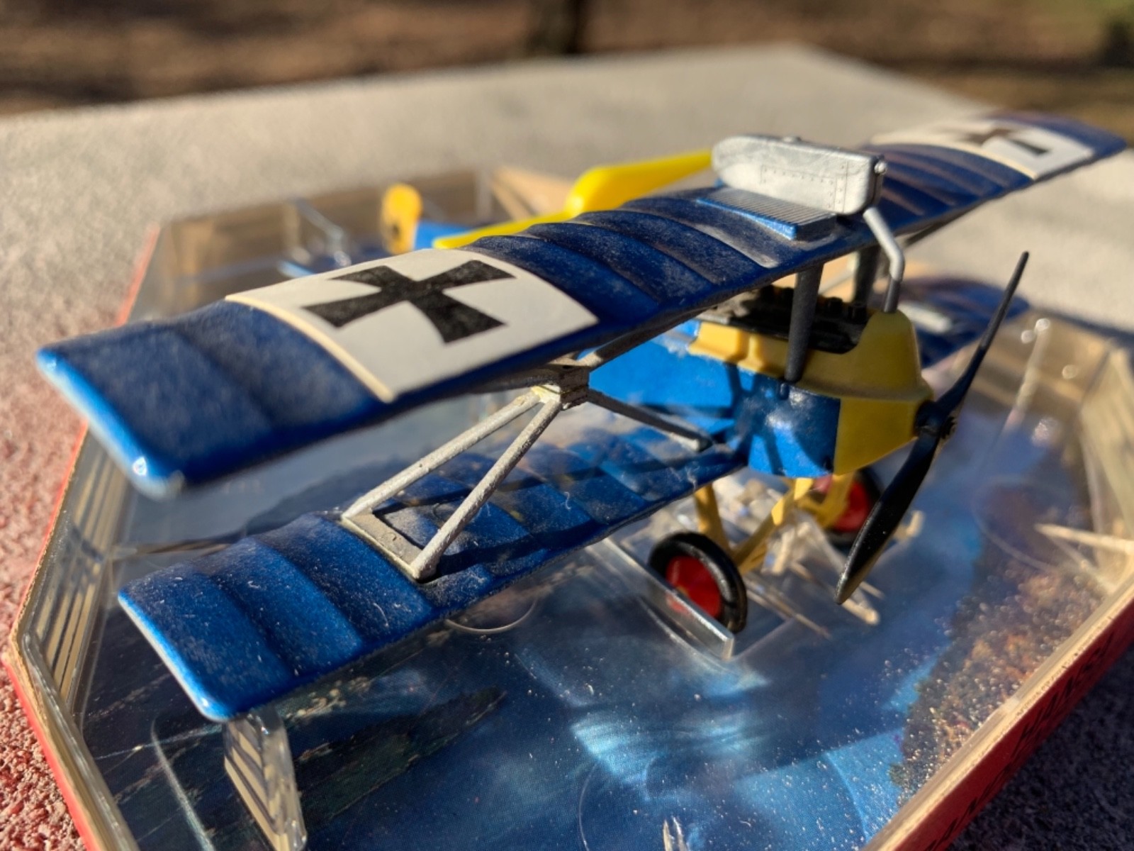 Diecast Plane EDISON AIR LINE H.F. Hansa Brandenburg D. 1, WW 1 Fighter Plane