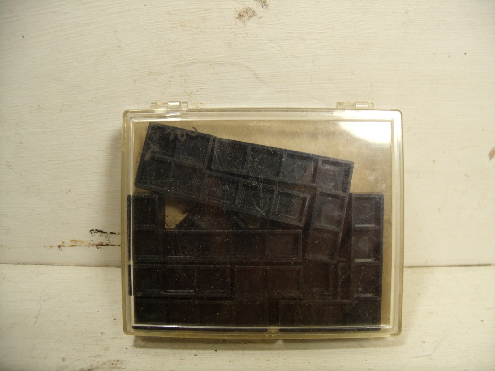 Vintage 1950s Plas-Trix Co. KRAZEE Checkerboard Puzzle in Case