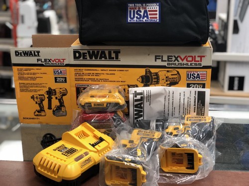 DeWALT FLEXVOLT BRUSHLESS HAMMERDRILL/IMPACT COMBO KIT (DCK299D1T1)