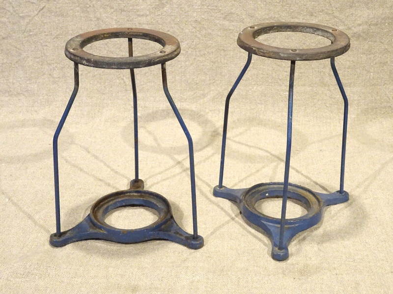 2 Anciens Supports TrÃ©Pieds De Bec Bunsen    Laboratoire Pharmacie