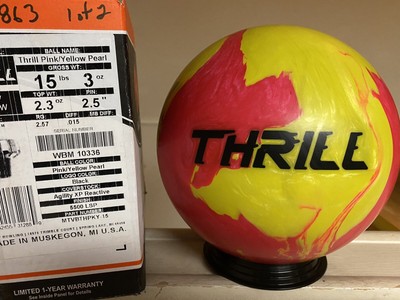 Motiv Thrill Pink//Yellow Bowling Ball NEW FREE SHIPPING