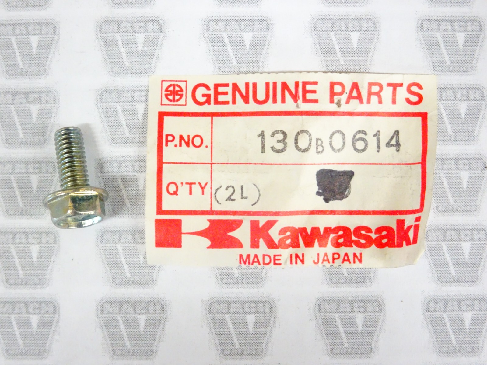 Kawasaki NOS NEW 130B0614 Bolt EX ZG ZL ZN ZX | eBay