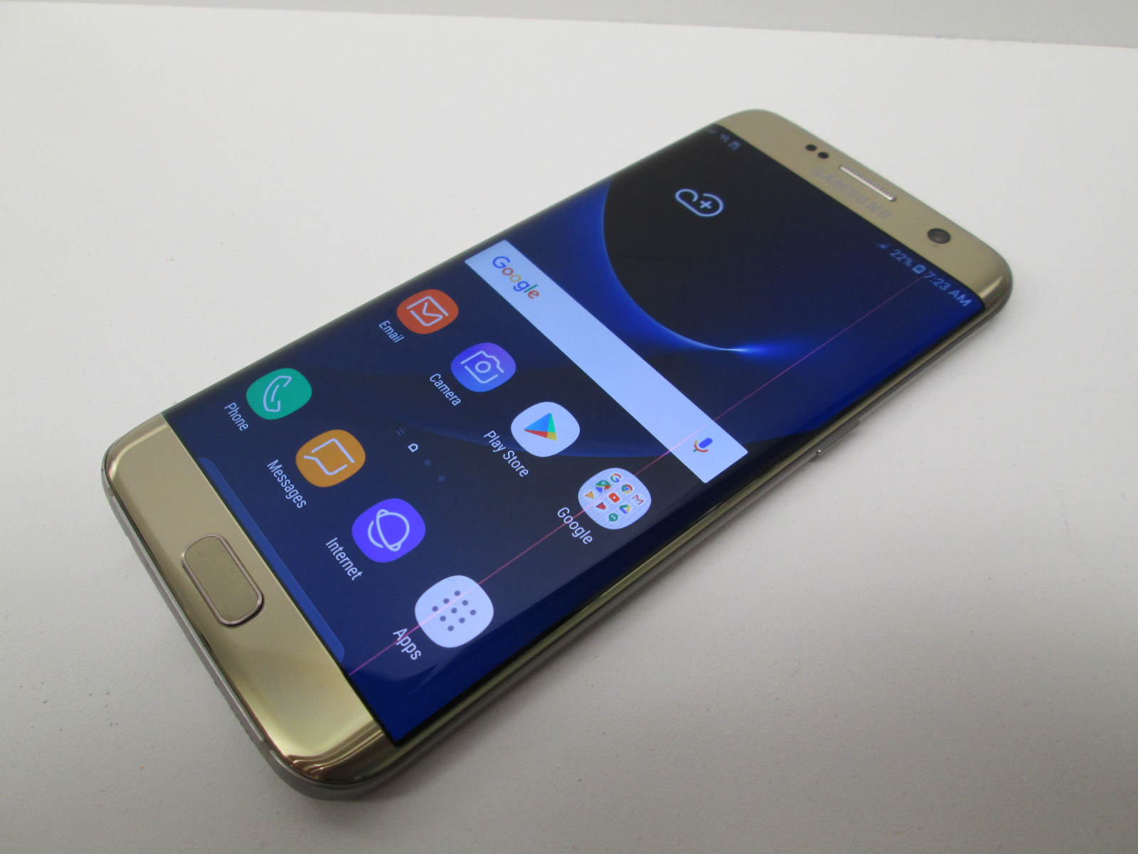 Samsung Galaxy S7 edge SM-G935P - 32GB -Gold Platinum (Sprint) (Unlocked) *READ*