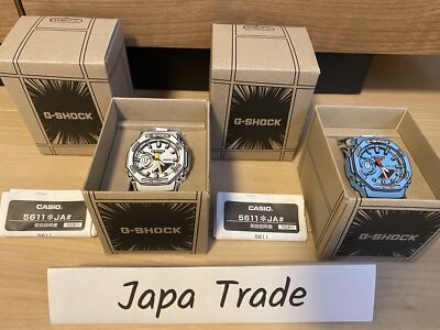Pre-owned Casio G-shock Ga-2100mng-7ajr White Ga-2100mng-2ajr Blue 2set Watch Manga Jpn
