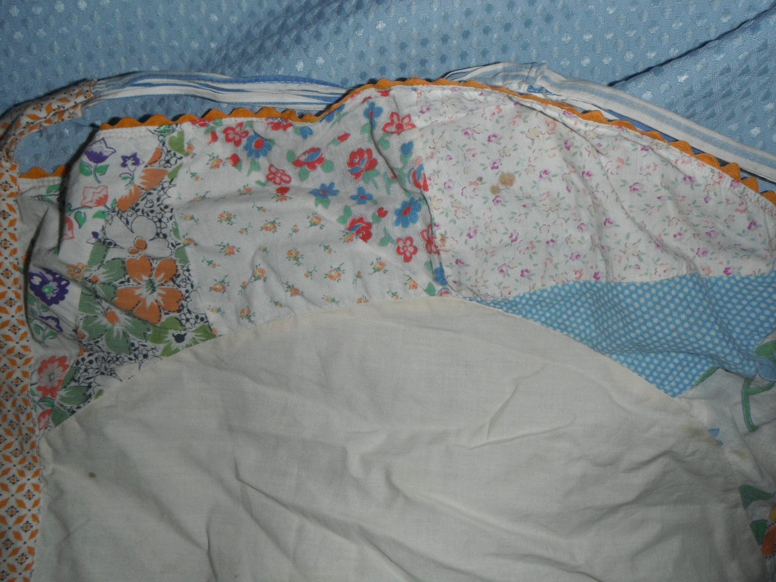 Vintage Feed Sack Half Apron Free Shipping USA