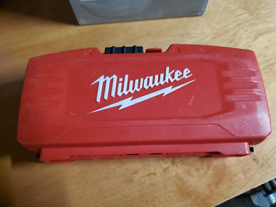 Milwaukee Red Plastic storage case empty snap case