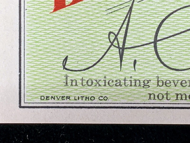 Coors Pure Export Beer Golden Colo 12 oz 3.7% Pre Pro Green Table Mesa