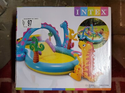 Intex - Inflatable Dinoland Play Centre - Fun Outdoor Activity Centre For Kids