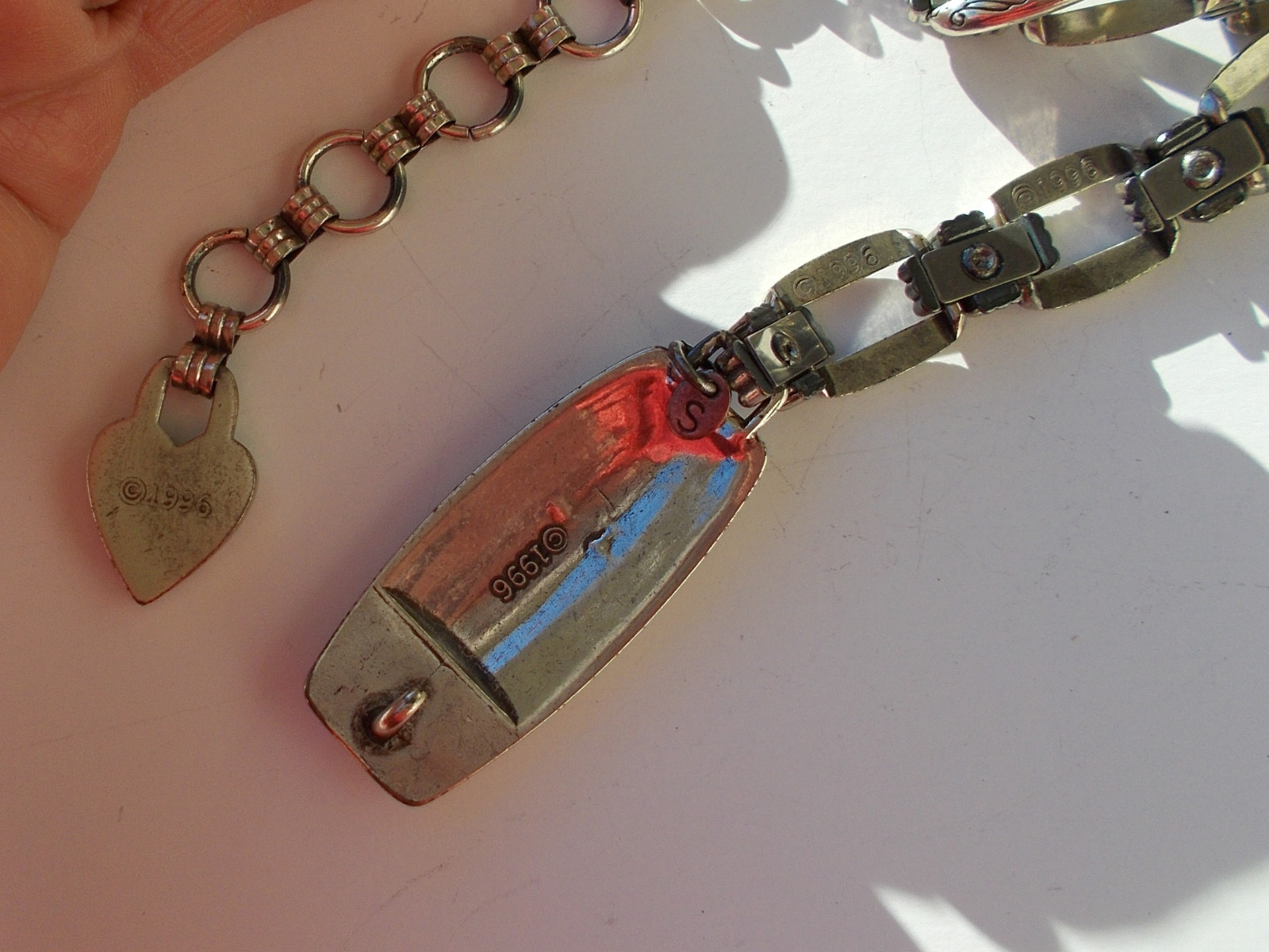 Brighton Belt Adjustable Ornate Metal Links 1996
