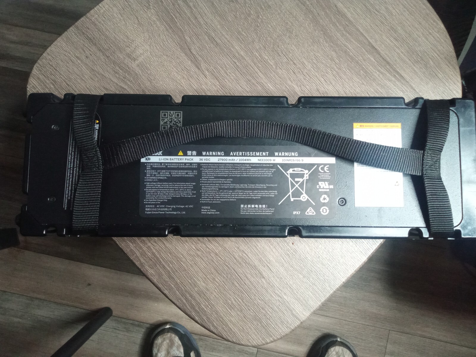 ninebot li-ion battery pack 36VDC 27900 mAh/ 1004Wh NEE1009