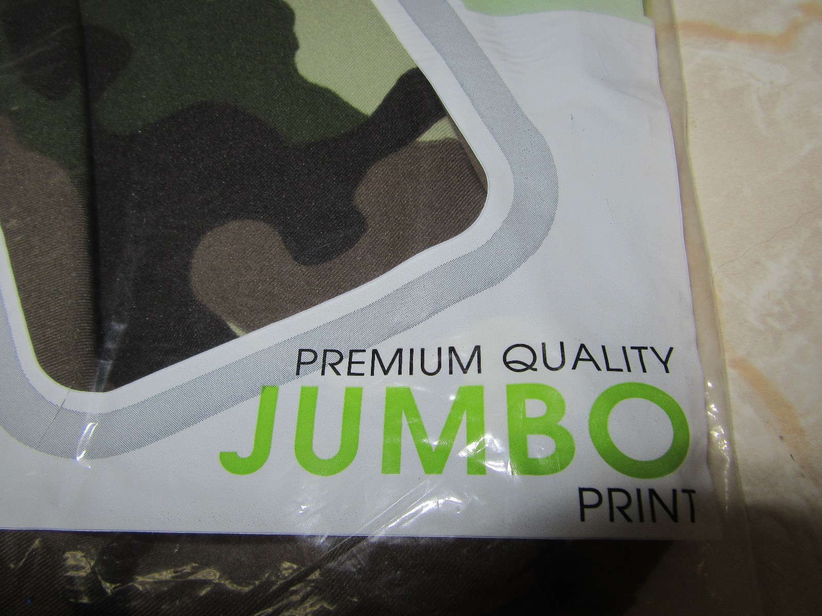 The Original Book Sox Stretchable Fabric Book Cover Jumbo Print Camo Sealed New