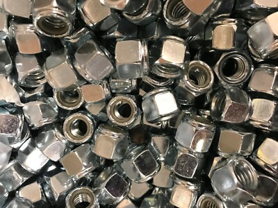 3/8-16  ZINC PLATED  NYLON INSERT STOP LOCK NUT -  25 PIECES