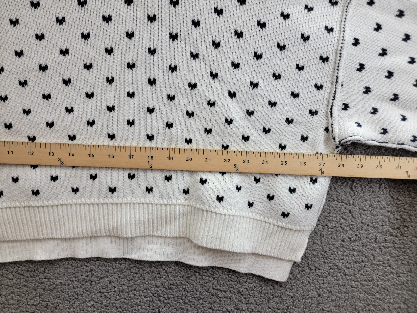 Free People Heart Easy Street Crop Sweater Women's L Black Long Sleeve Pullover - Picture 6 of 16