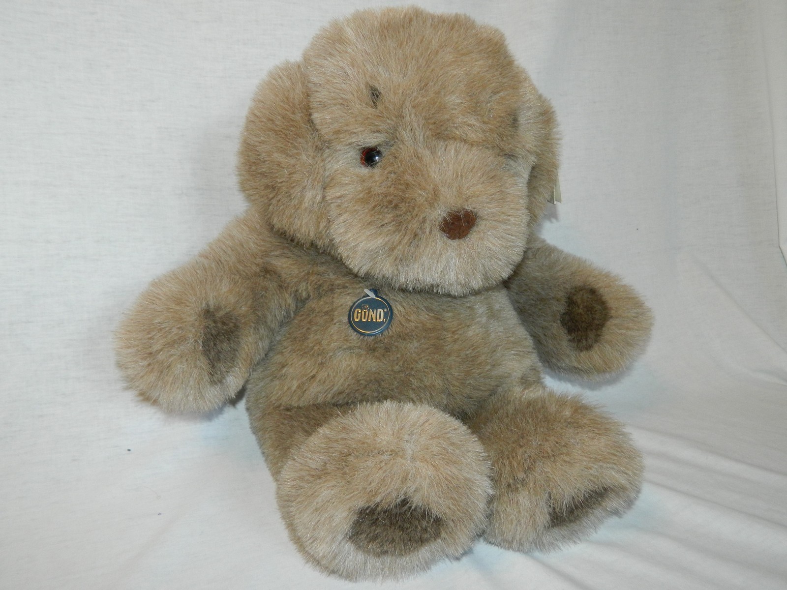 GUND FETCH plush Dog Brown VTG 1985 Large 20
