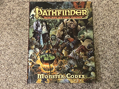 Pathfinder Monster Codex (Paizo 2014, Hardcover, PZO1130) Corner Wear
