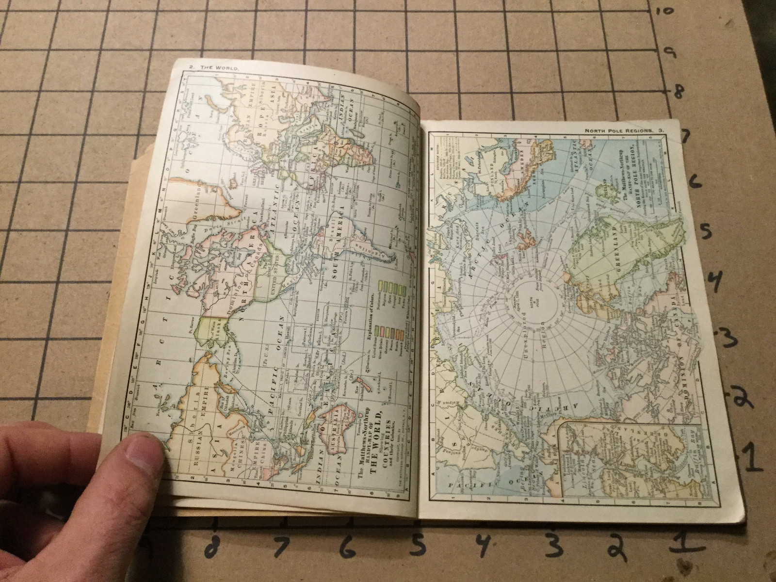 Vintage 1899 -- HANDY ATLAS of the WORLD 80pgs - Scott & Brown --