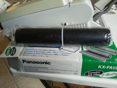 Panasonic KX-FP270 Plain Paper Fax Machine w/extra Roll Ink Film WORKS!