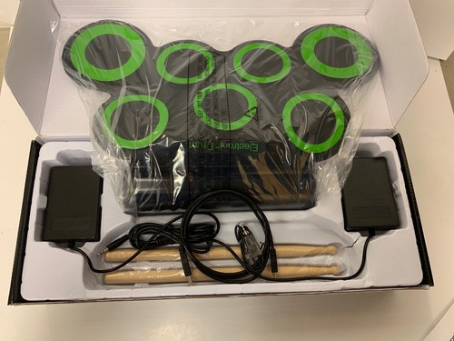 Electronic Drum Set, iWord Hand Roll Up Drum Pad Portable Rechargeable Drum Kit