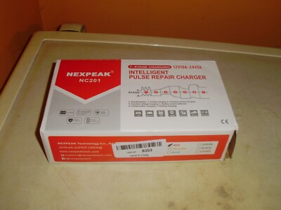nexpeak nc201 red intelligent pulse repair charger 7 stage charging nos